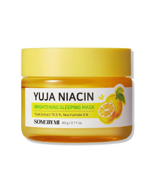 SOME BY MI Yuja Niacin 30 Days Miracle Brightening Sleeping Mask - 2.11Oz, 60g - Made from Yuja Extract for Sensitive Skin - Skin Moisturizing, Spot and Blemish Care - Facial Skin Care