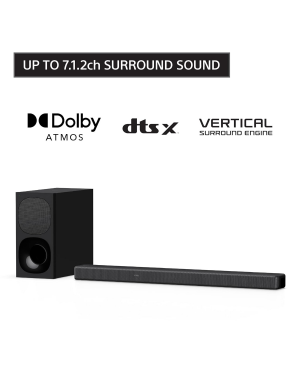 Sony HT-G700 3.1ch 4K Dolby Atmos/DTS:X Soundbar for TV with Wireless subwoofer, 3.1ch Home Theater System