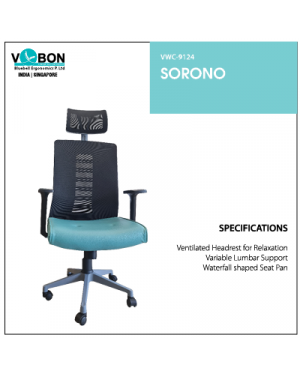 V-Bon Sorono Ergonomic Meshback Revolving Chair VWC-9124