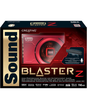 Creative Sound Blaster Z PCIe Gaming Sound Card with High Performance Headphone Amp and Beam Forming Microphone