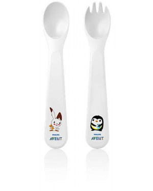 Philips Avent Toddler Spoon and Fork, 12+ Months SCF712/00