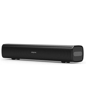 Creative Stage Air Portable and Compact Under-Monitor USB-Powered Soundbar for Computer, with Dual-Driver and Passive Radiator for Big Bass, Bluetooth and AUX-in, USB MP3, 6 Hours of Battery Life
