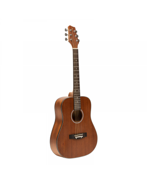 Stagg SA25 ACE MAHO Travel Acoustic Guitar, Sapele – Natural-Brown
