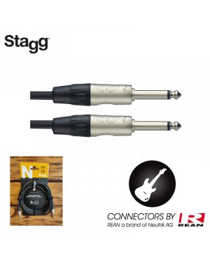 Treasure Music - Stagg NGC3R Guitar Instrument Cable, 3m