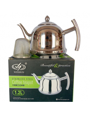 Laughing Buddha - Stainless Steel Teapot 1.2L