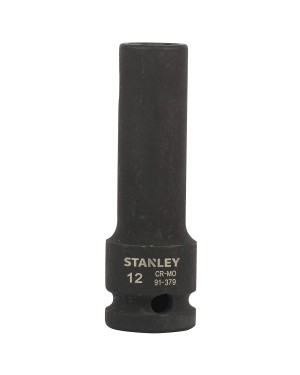 Stanley Deep Impact Socket Set 1/2" Sqdr (Long, 12mm)