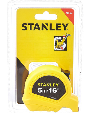 Stanley Measuring Tape 5 Mtr (Light) 5M/16 Feet, 19mm (STHT33989-8)