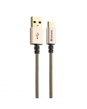 Verbatim 65623 SteelFlex Lightning Cable 120 Cm Gold