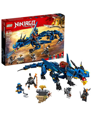 LEGO NINJAGO Masters of Spinjitzu: Stormbringer Ninja Toy Building Kit with Blue Dragon Model for Kids, Best Playset Gift for Boys (493 Piece) LEGO-70652 