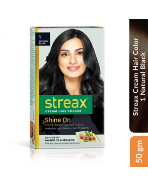 Streax Hair Colour Natural Black 50gm