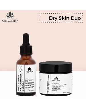 Suganda Dry Skin Duo (Hyaluronic Acid 30ml + Calendula Oat Cream 50ml)