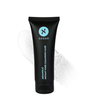 SUGAR Cosmetics Aquaholic Instant Pore Cleansing Mask |Deep Cleanses, Detoxifies, Soothes and Brighten Skin | Cruelty & Parabens Free