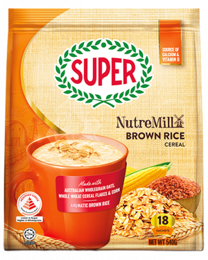 Super Nutremill Brown Rice Cereal 18's 540gm