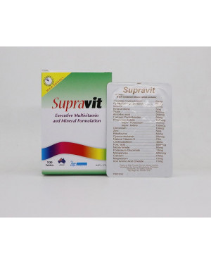 Supravit Executive Multivitamin and Mineral Formulation – 100 Tablets