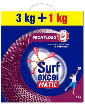 Surf Excel Matic Powder Front Load 3kg+1kg Pack