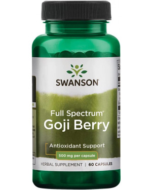 Swanson Goji Berry"Wolfberry" Livery Kidney Eye Support 500 Milligrams 60 Capsules
