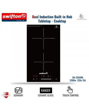 Swifton SN-226VDH 30cm Two Induction Hob and tabletop Cooktop