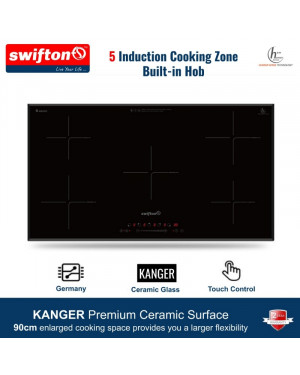Swifton SN-560MT 90cm Five Induction Hob and Tabletop Cooktop.