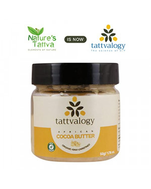 Tattvalogy African Cocoa Butter- Raw, Unprocessed & Unrefined 100gm