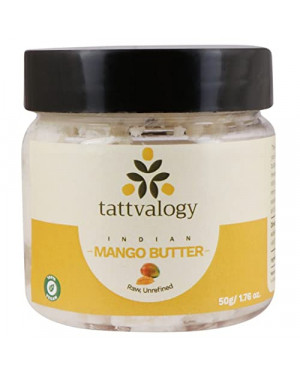 Tattvalogy Unprocessed and Unrefined Raw Mango Butter, 50g