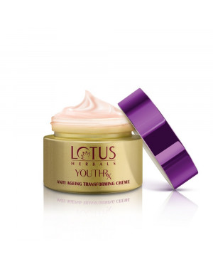 Lotus Herbals Youthrx Anti Ageing Tranforming Crème SPF 25 Pa+++ Preservative Free, 10g