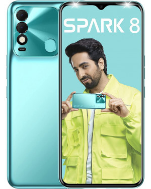 Tecno Spark 8 With Dual Rear Cameras, 5000mah Battery -Turquoise