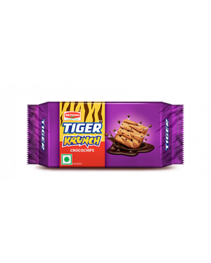 Britannia Tiger Krunch Chocochips Cookie 35 g pack of 12 