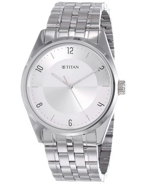 Titan Neo Economy Analog Silver Dial Men's Watch 1729SM06