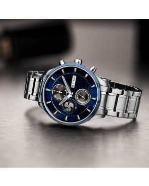 Titan Maritime Watch with Blue Dial & Stainless Steel Strap 1873KM02