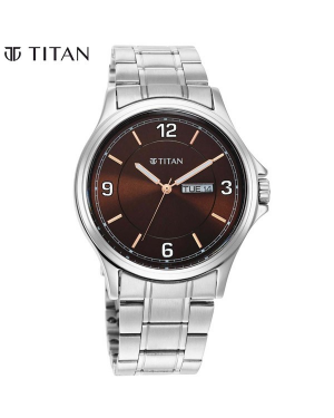 Titan Men Analog Stainless Steel Watch 1870SM02