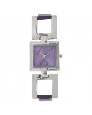 Titan Purple Dial Purple Leather Strap Watch 2484SL03
