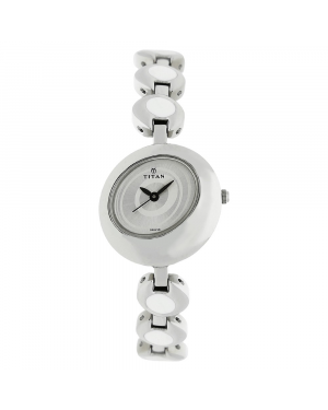 Titan Silver Dial Silver Metal Strap Watch 2485SM01