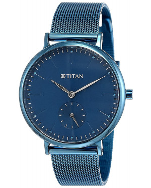 Titan Analog Blue Dial Women's Watch-95142qm01