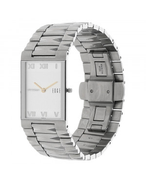 Titan Edge White Dial Silver Metal Strap Watch-1296sm01
