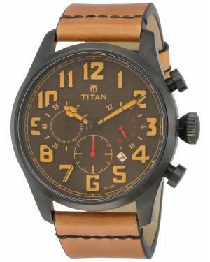 Titan Purple Upgrades Analog Grey Dial Men's Watch-9477nl02