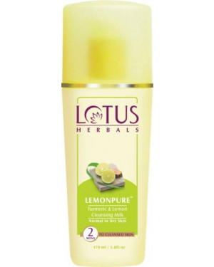 Lotus Herbals Lemonpure Turmeric and Lemon Cleansing Milk 170ml