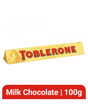 Toblerone Swiss Milk Chocolate With Honey & Almond Nougat 100gm
