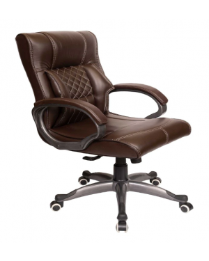  Tulip Brown Drake Mid Back Executive Chair (TP 1485)