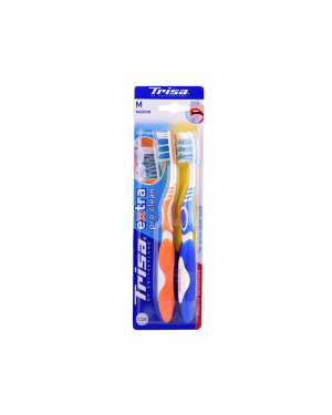 Trisa Extra Pro Clean Medium Toothbrush - Pack of 2