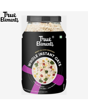 True Elements Instant Oats 900gm- High Protein | Cereal for Breakfast | Oats for Weight Loss | Whole Oats