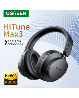UGREEN HiTune Max3 Hybrid Active Noise-Cancelling Headphones (Black) 50190