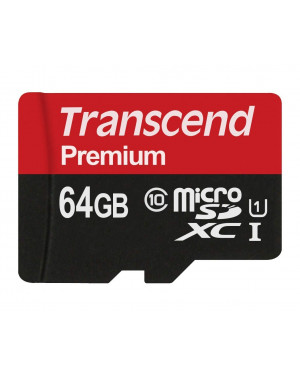 Transcend 64GB Class 10 / UHS-I U1 MicroSD Memory Card