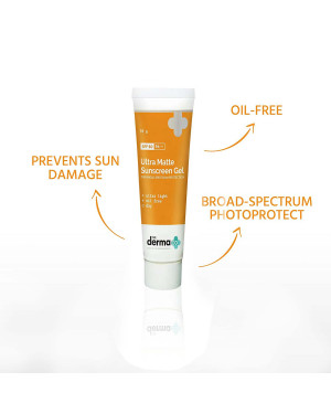 The Derma Co Ultra Matte Sunscreen Gel with SPF 60 - 10 gm(dermaco)