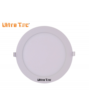 Ultra Tec Recessed LED Panel Light / Round/ 18 Watt