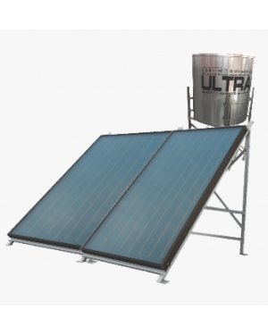 Ultrasun 300 LPD Flat Plate Solar Water Heater Vertical Tank