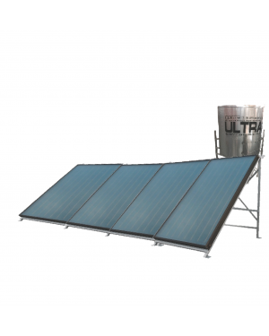 Ultrasun 600 LPD Flat Plate Solar Water Heater Vertical Tank