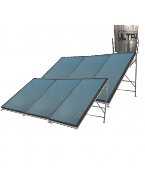 Ultrasun 900 LPD Flat Plate Solar Water Heater Vertical Tank