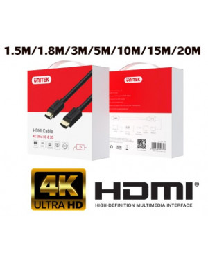Unitek HDMI 2.0 4K 60Hz Cable 15M (Y-C143M)