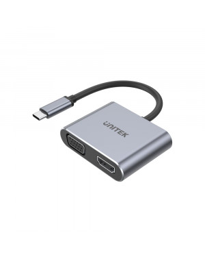 Unitek uHUB Q4 Lite USB-C 4-Port Hub With Dual Display & PD 100W