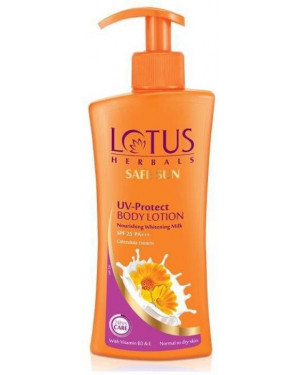  Lotus Herbal Safe Sun UV-Protect Body Lotion SPF 25 PA+++, 250 ml